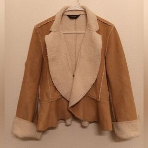 Vintage True Grit suede & shepa Lined Women's Jacket Size M